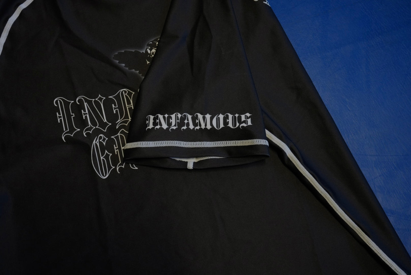 Infamous Grappling Black Rashguard