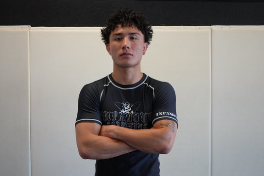 Infamous Grappling Black Rashguard