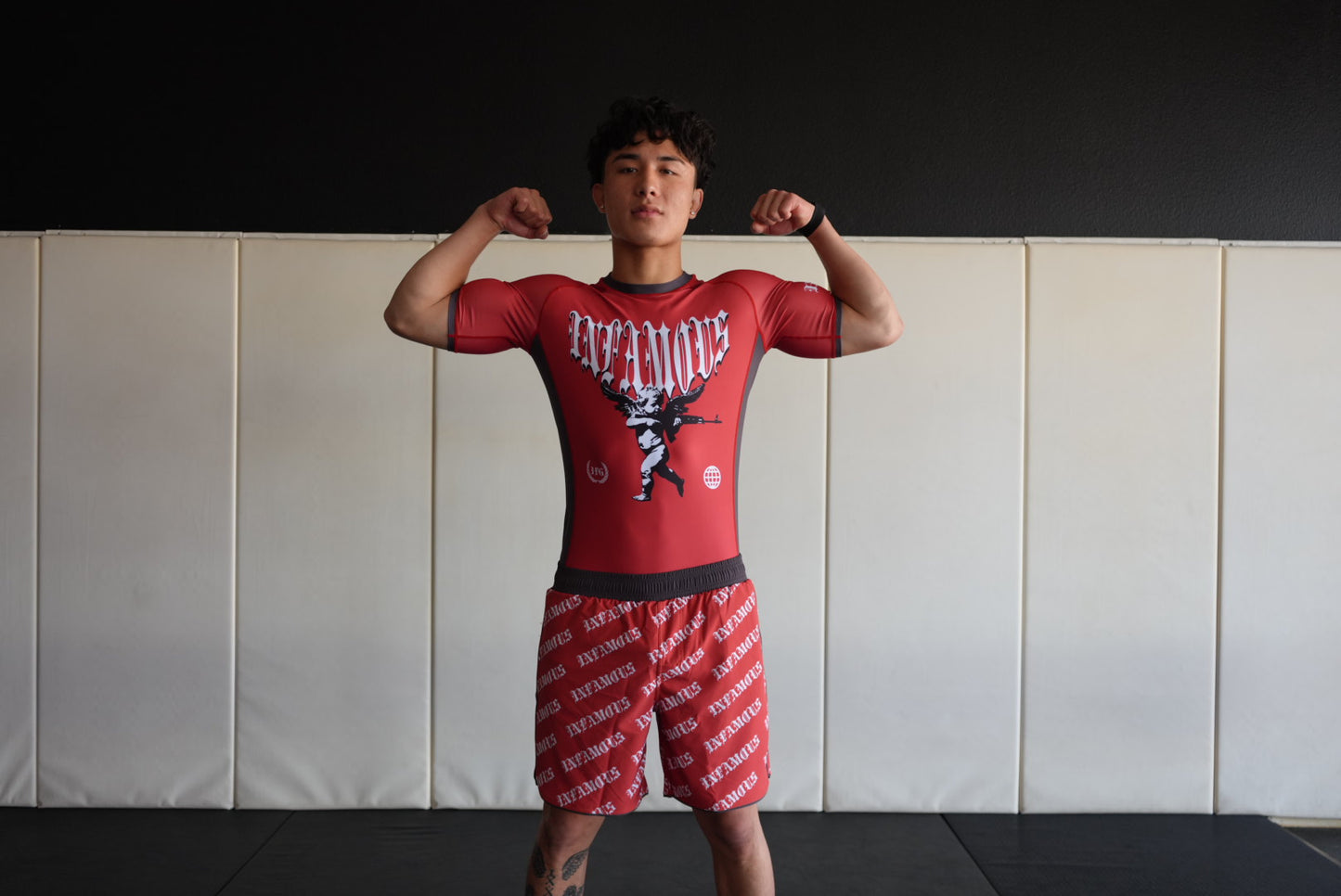 Infamous Grappling Red Shorts
